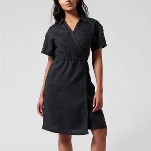NWOT. Athleta Playa linen wrap dress. Sz 4
